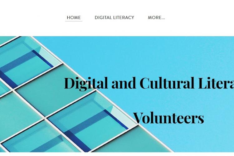 Screenshot of Digital and Cultural literacy website created by CTEP members.