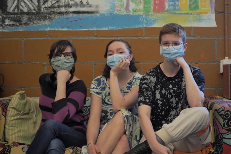 CTEP Members leading the Music Production Workshop (From left to right: Rachel Brodt, Jackie Tyson, Grayson Betz)
