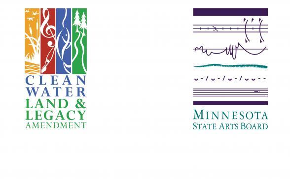 Clean water Land and legacy amendment logo and the Minnesota State Arts Board logo