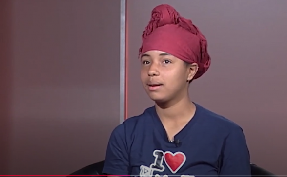 a screen shot of a young Destiny Roberts from the video