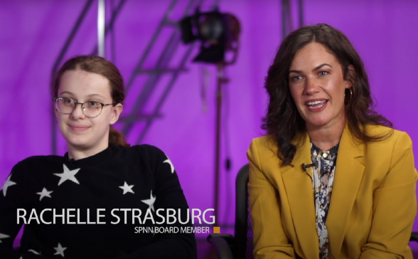 A still from the video. Maddy on the left and Rachelle on the right.