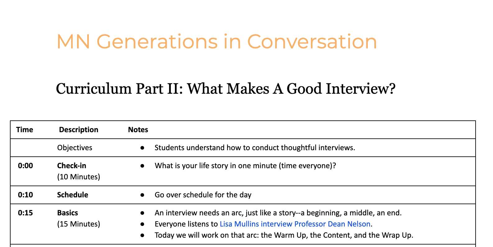 MN Generations in Conversation