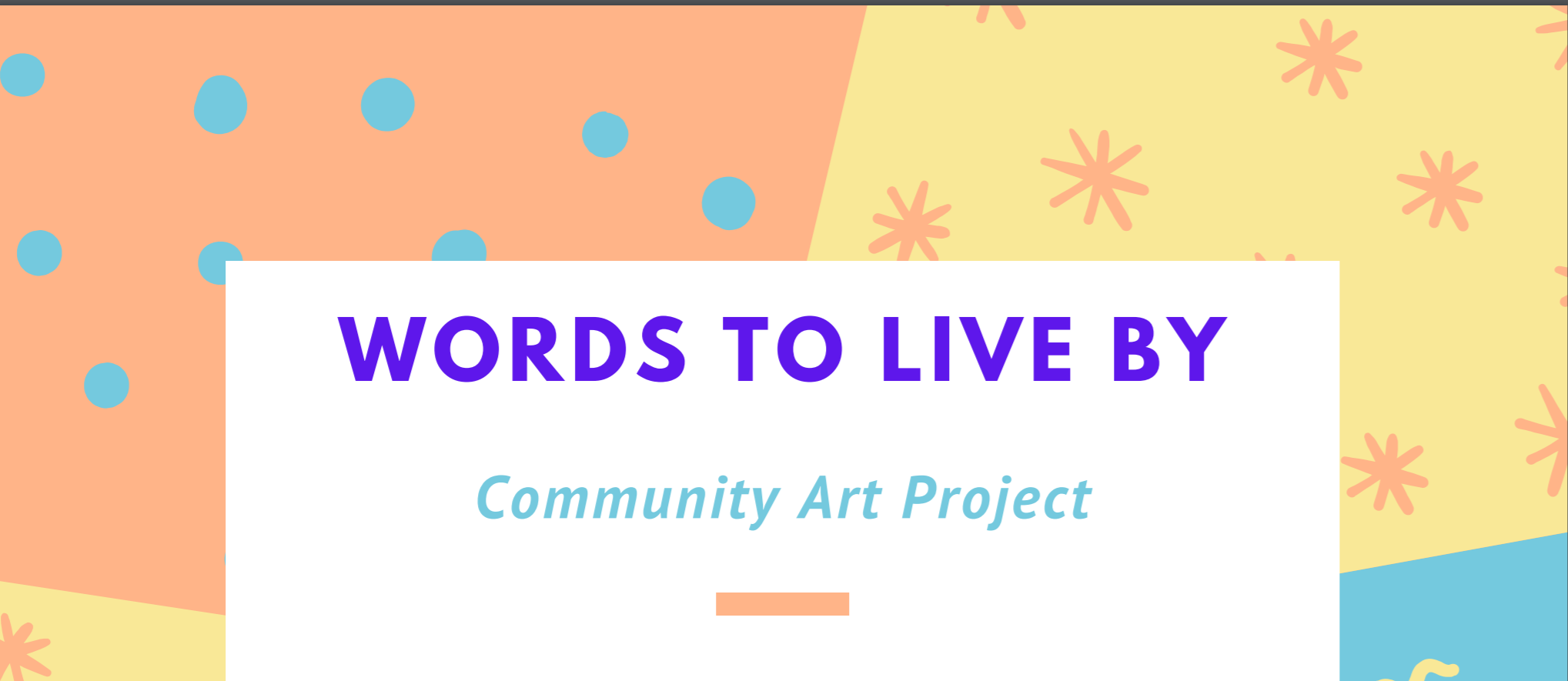 Words to Live By Banner