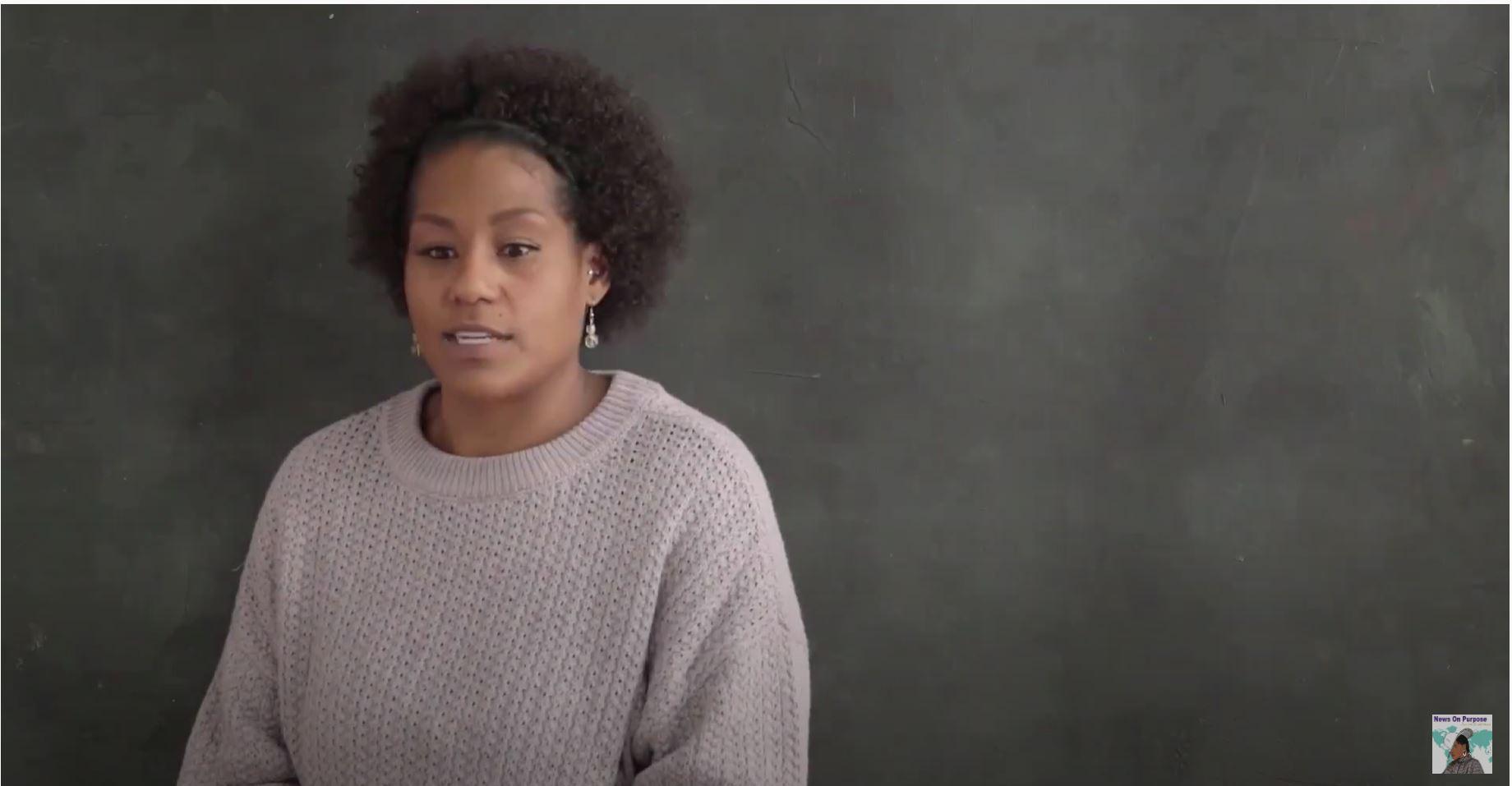 a still frame from the video of Officer Chaunte Ford